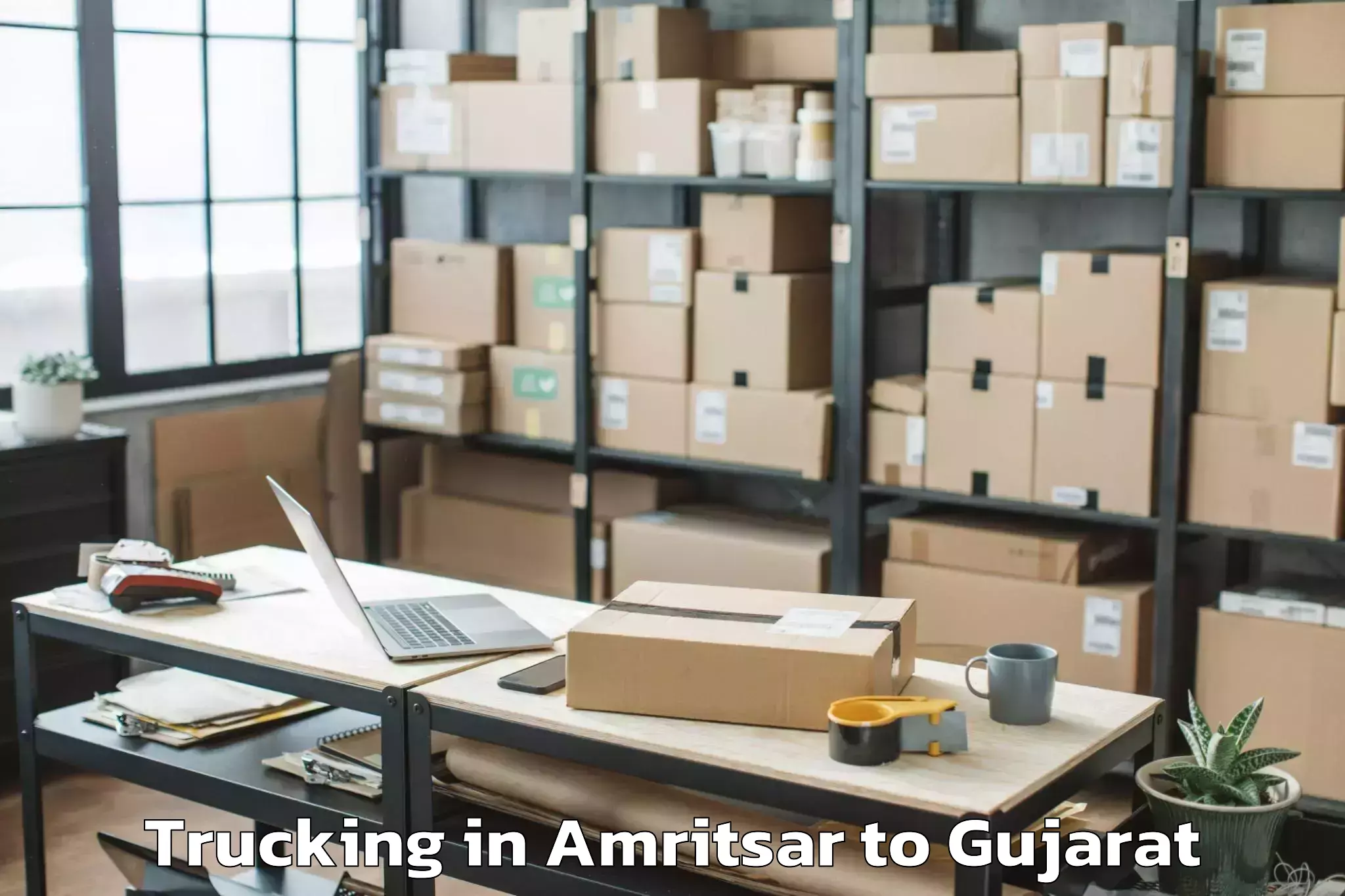 Top Amritsar to Tharad Trucking Available